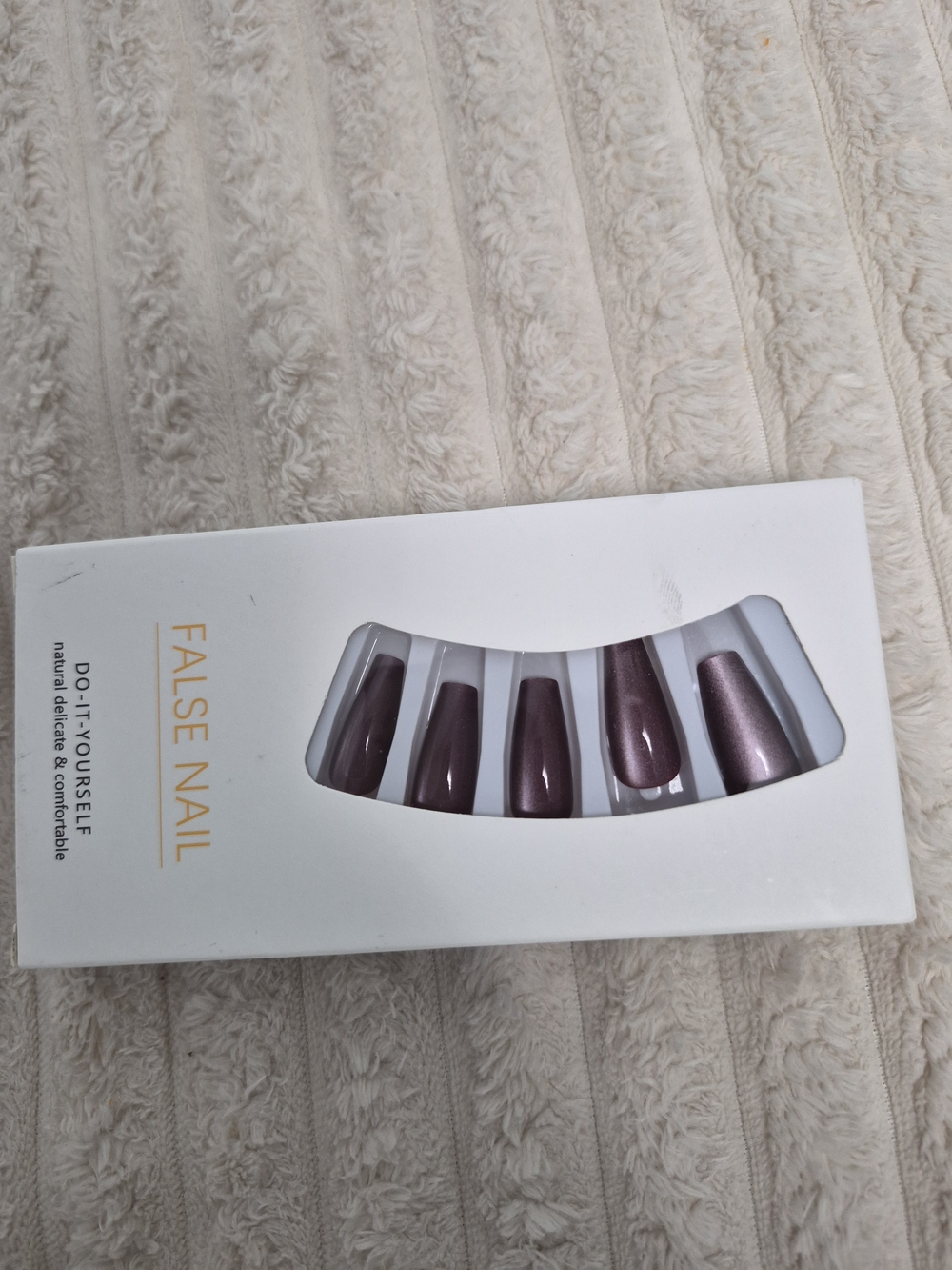 Mauve Metallic Press‑On Nails — Elegant Shimmer Set